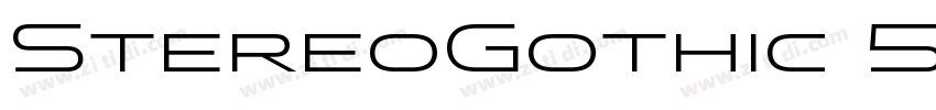 StereoGothic 500 Reg字体转换